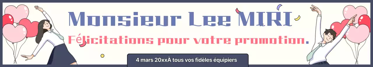 Célébration d'une promotion en bleu clair