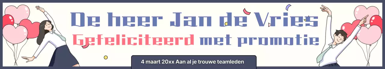 Promotie vieren in lichtblauw