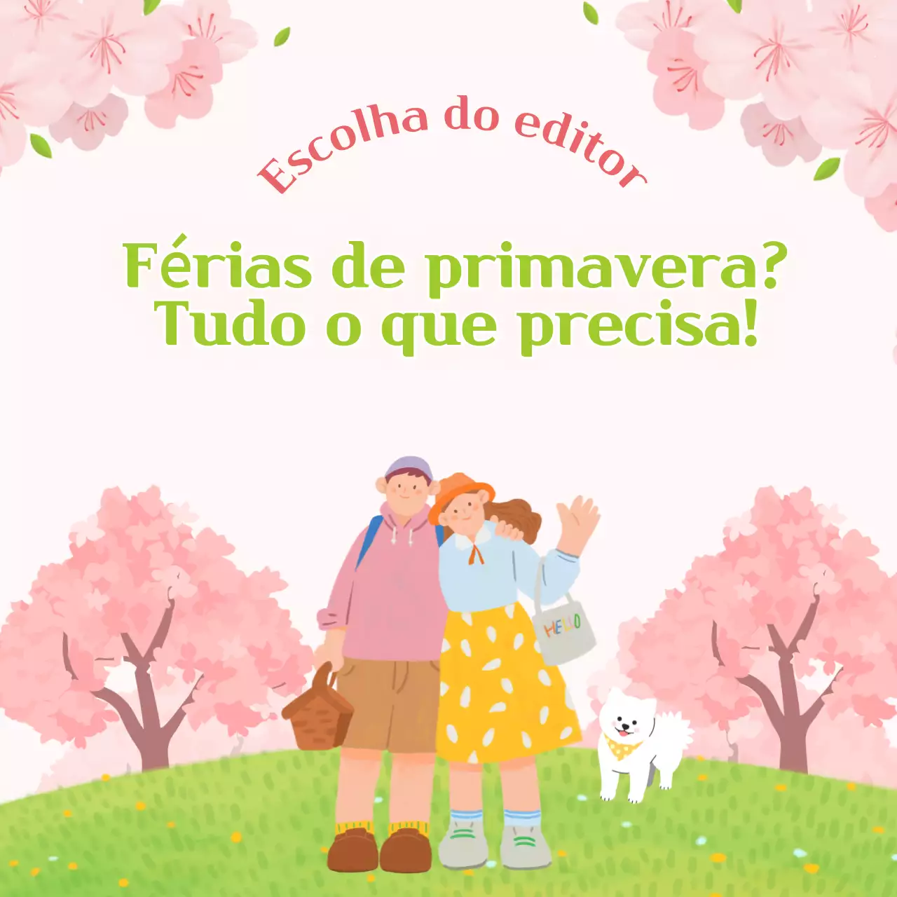 Newsletter da Escapadinha de primavera da Pink's Pretty