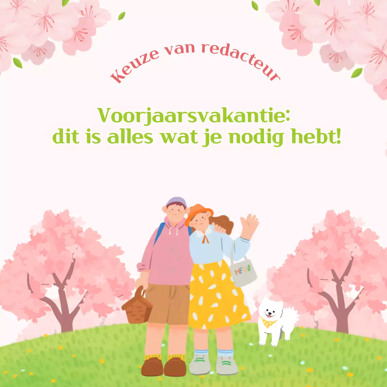 Pink's mooie voorjaarsvakantie nieuwsbrief