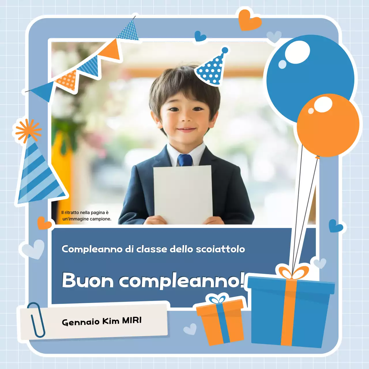 Un compleanno in azzurro