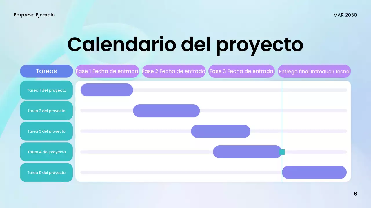 guía de reuniones teal modern