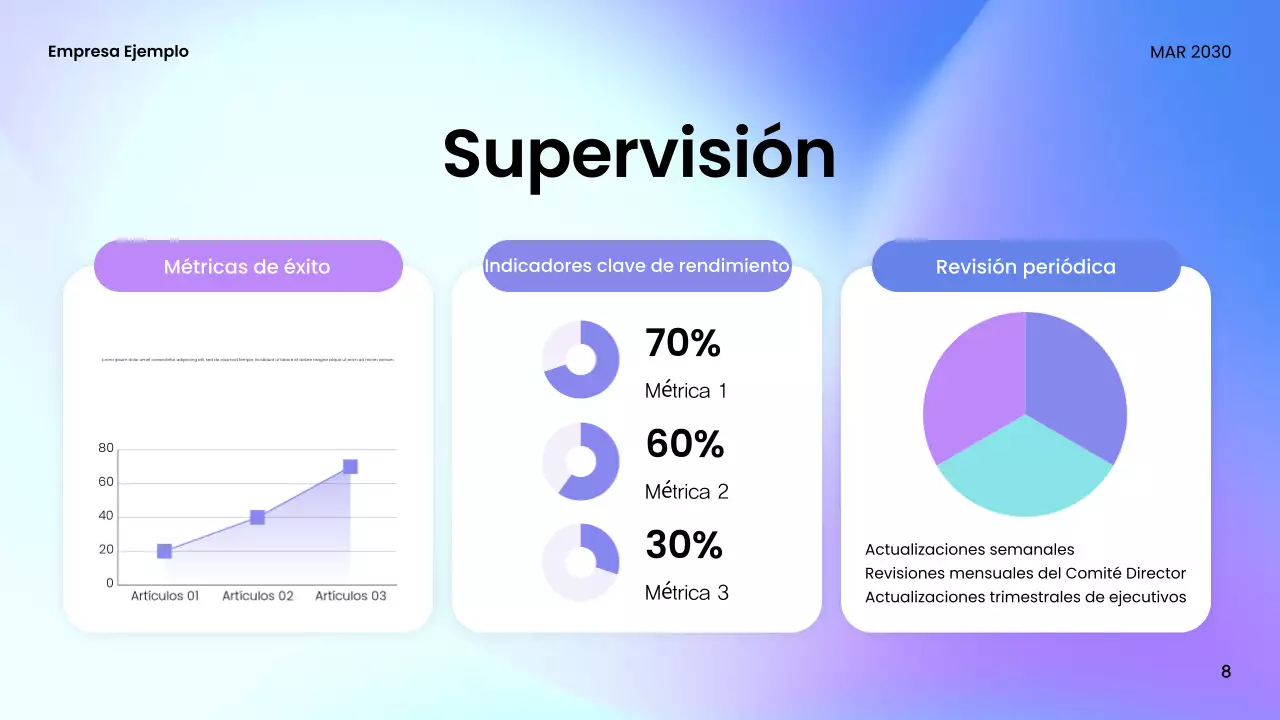 guía de reuniones teal modern