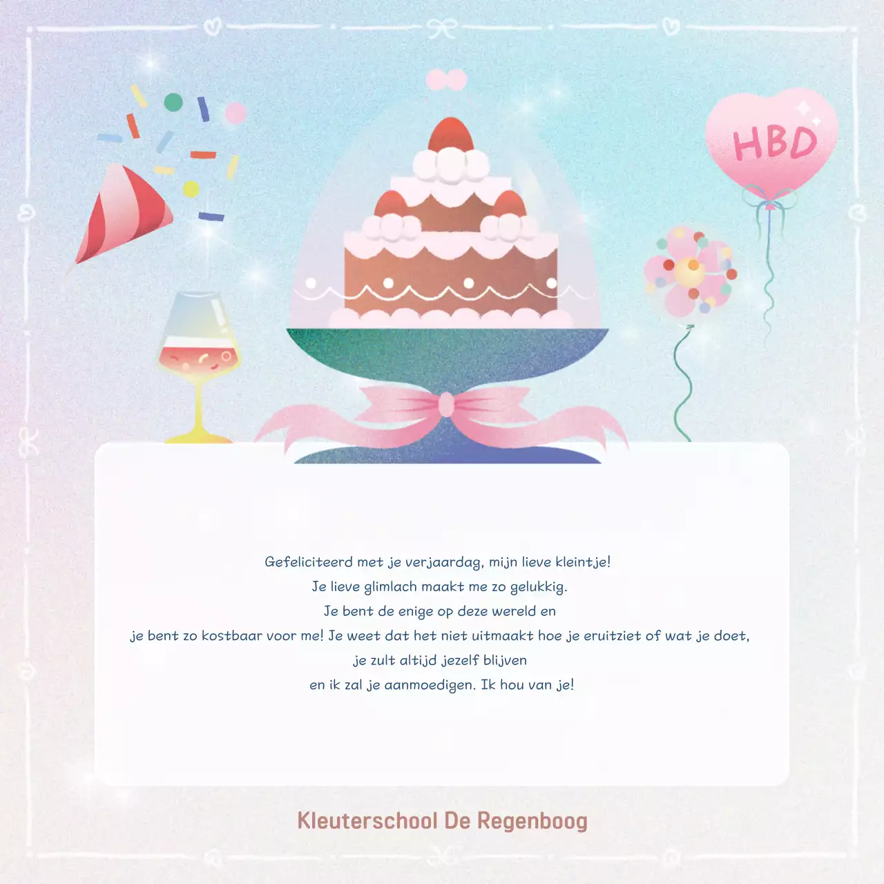 Mauve Gelukkige Verjaardag