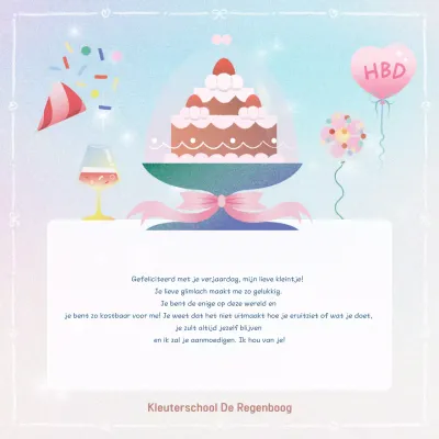 Mauve Gelukkige Verjaardag