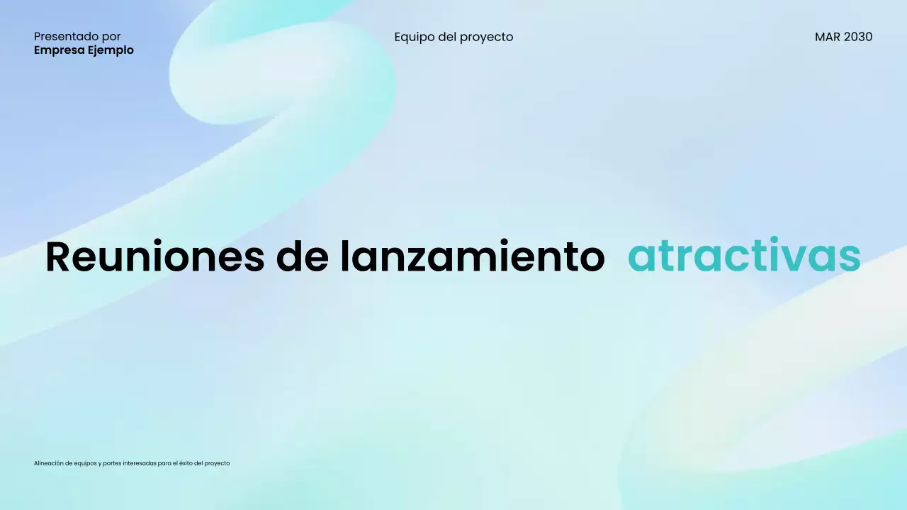 guía de reuniones teal modern