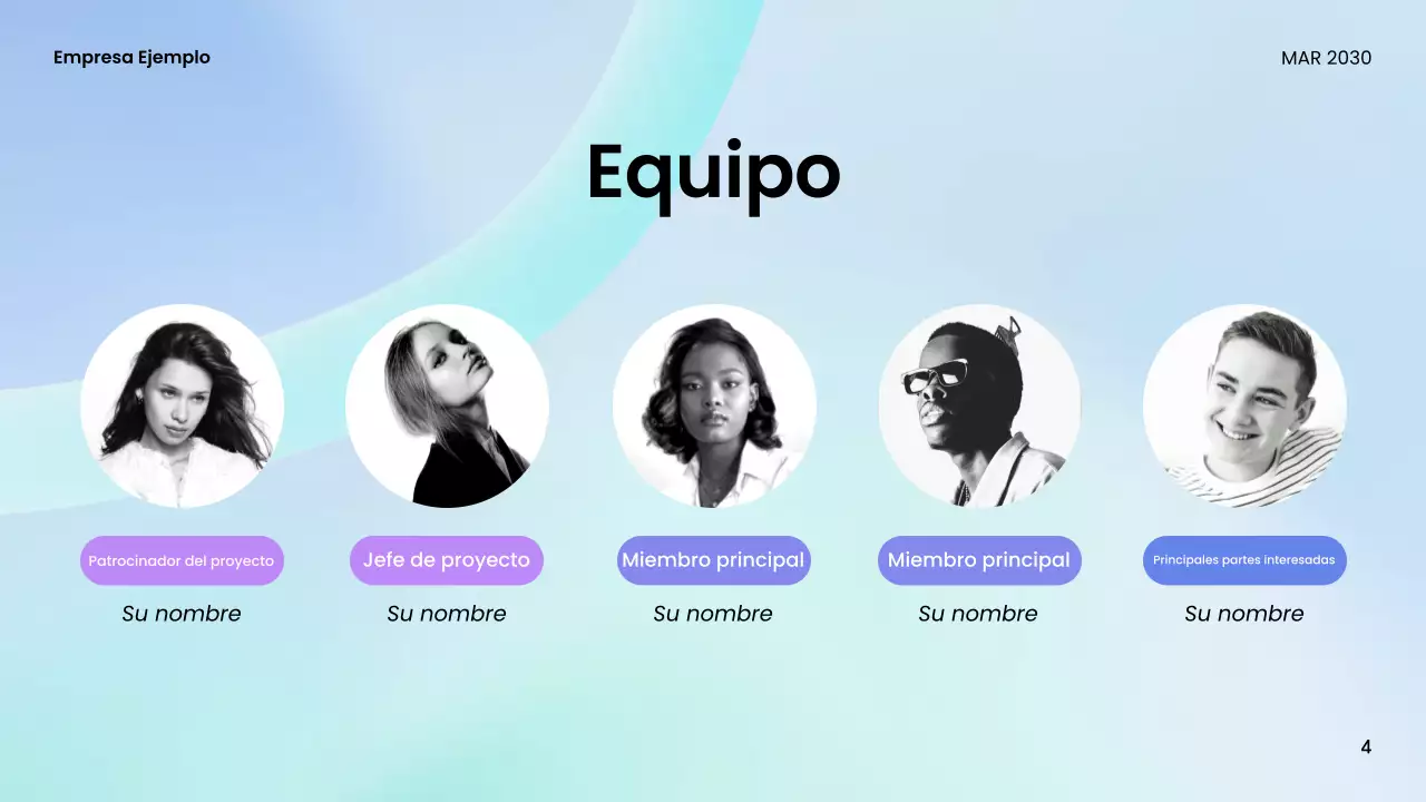 guía de reuniones teal modern