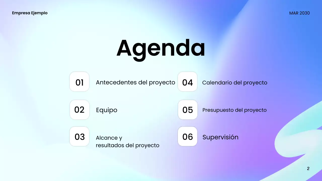 guía de reuniones teal modern