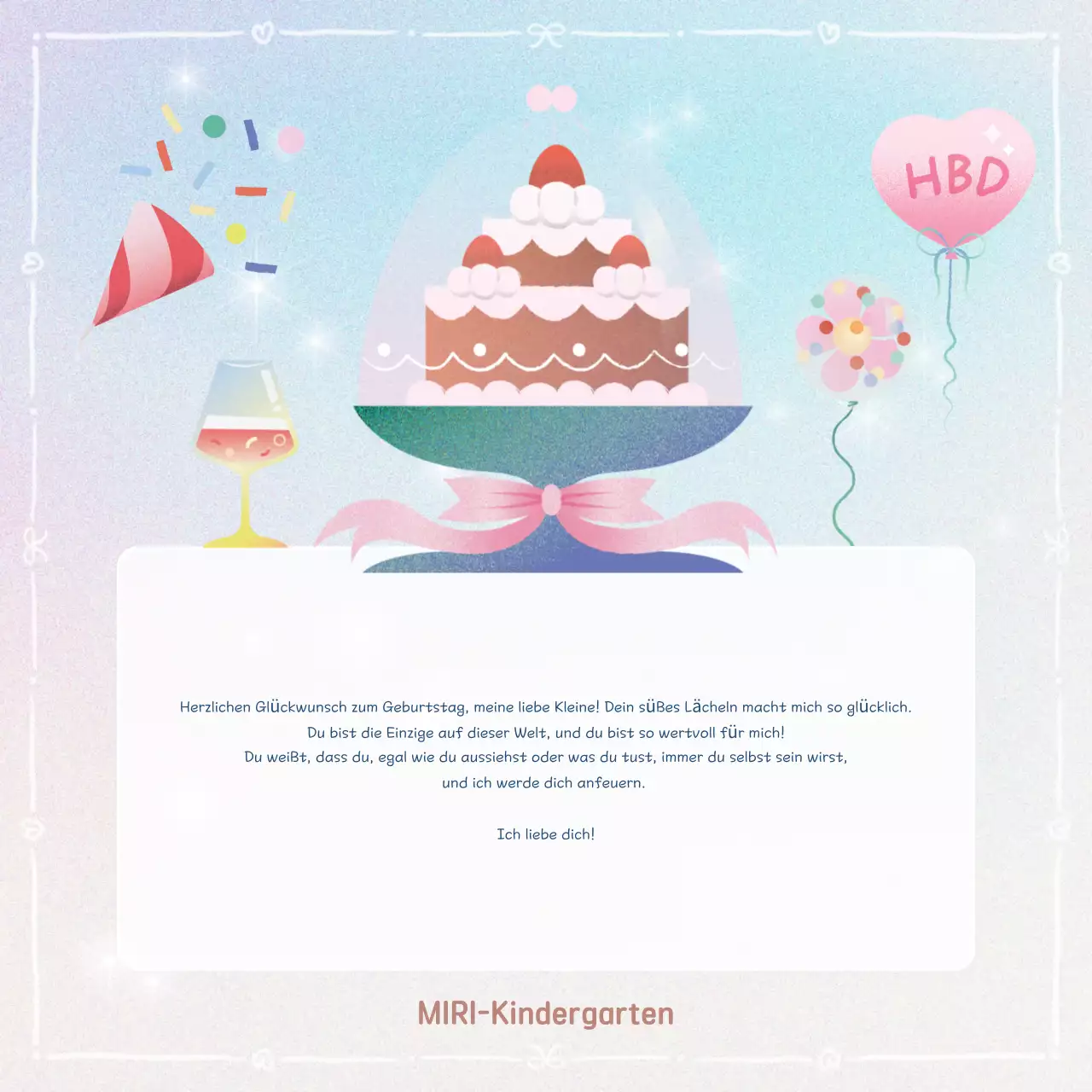 Mauve Happy Birthday