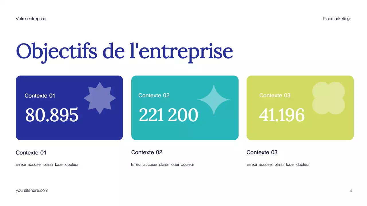 Plan de marketing de Blue Abstract