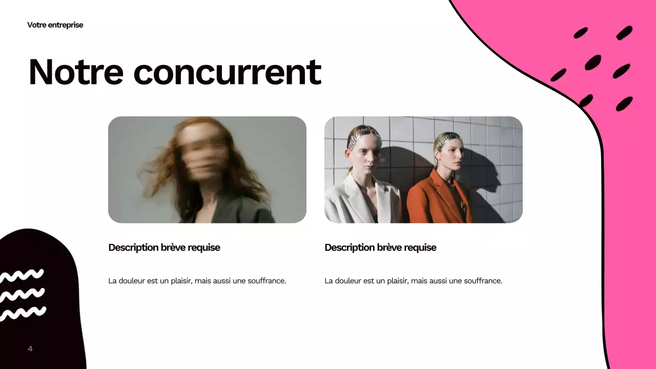 Rapport sur les médias sociaux abstrait et coloré