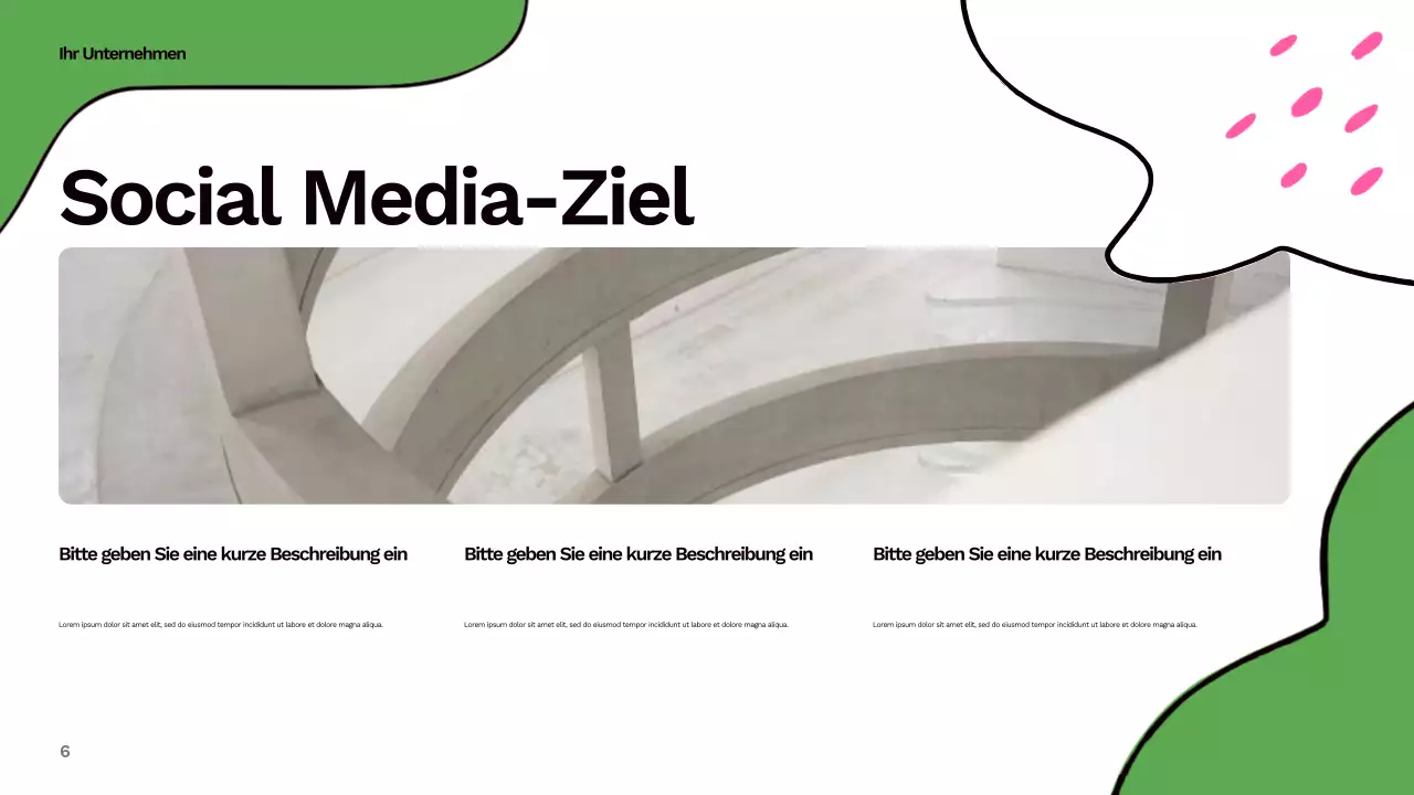 Bunter abstrakter Social-Media-Bericht