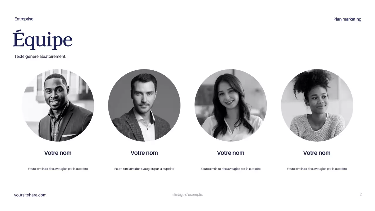 Document sur le plan de marketing moderne de la marine