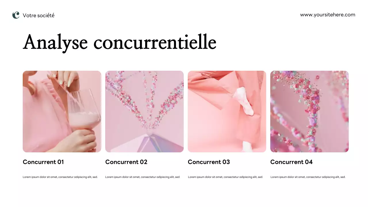 Plan de marketing moderne rose