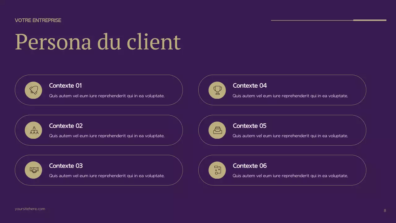 Plan d'affaires moderne pourpre