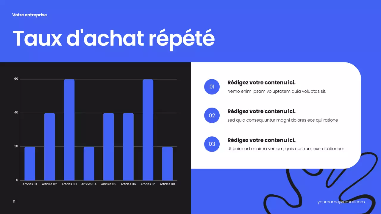 Plan d'affaires moderne noir