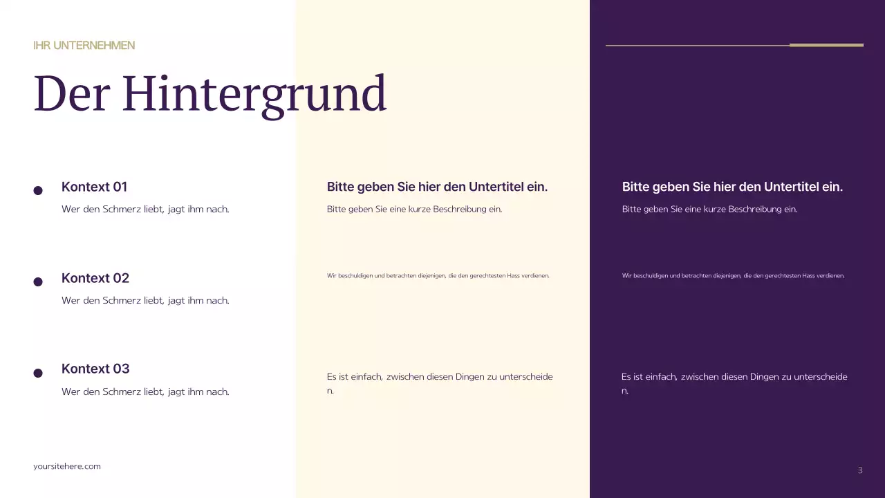 Lila Moderner Businessplan