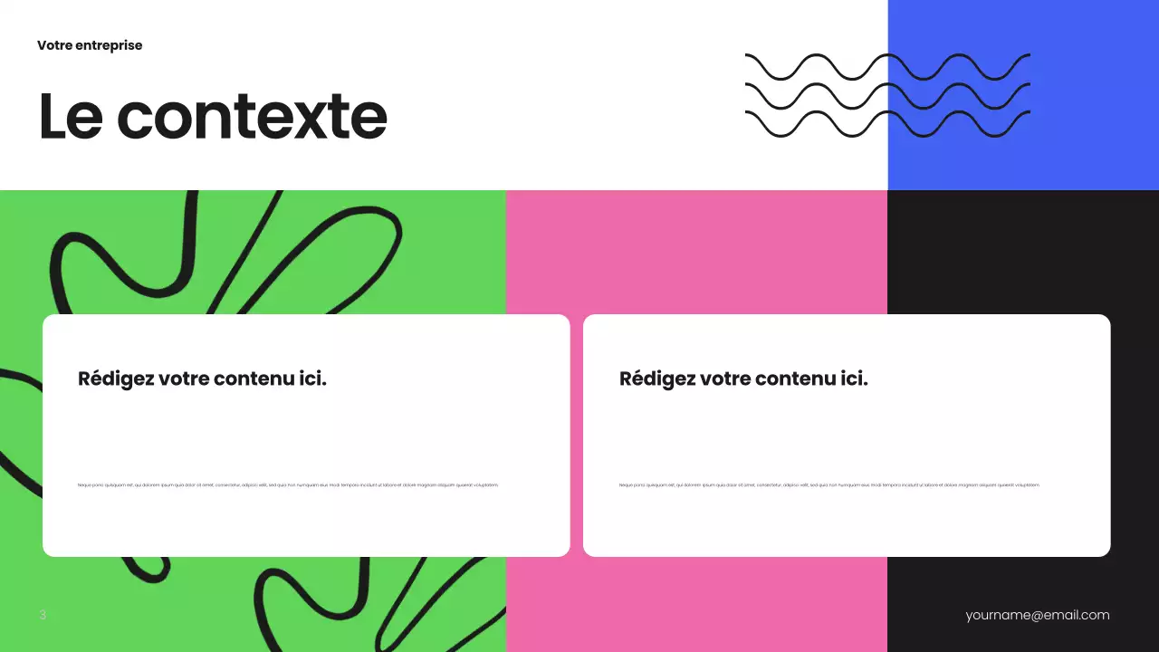 Plan d'affaires moderne noir