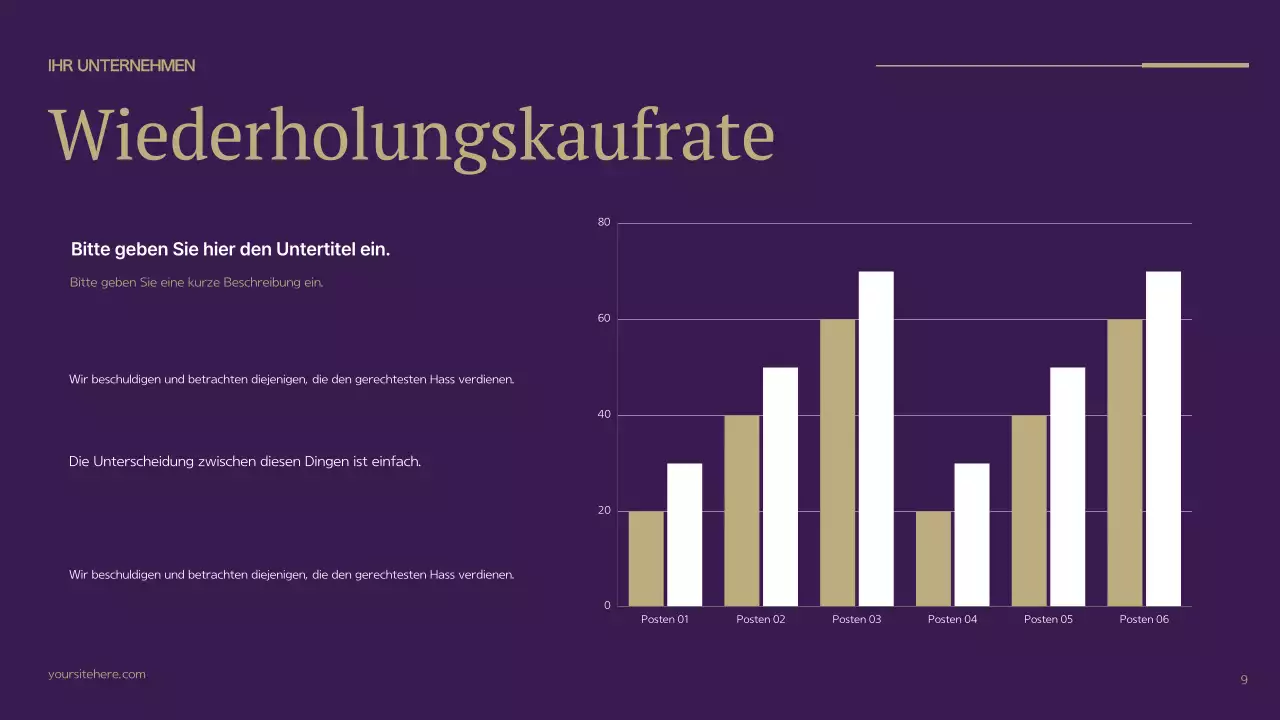 Lila Moderner Businessplan