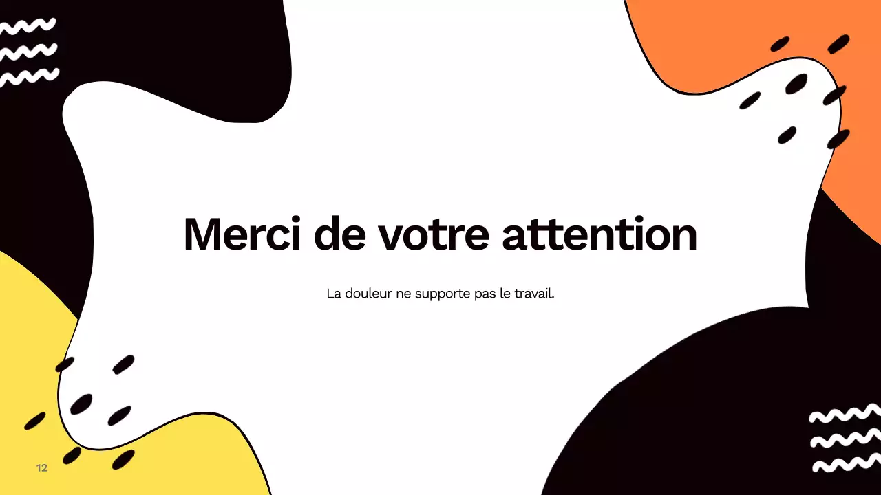 Rapport sur les médias sociaux abstrait et coloré