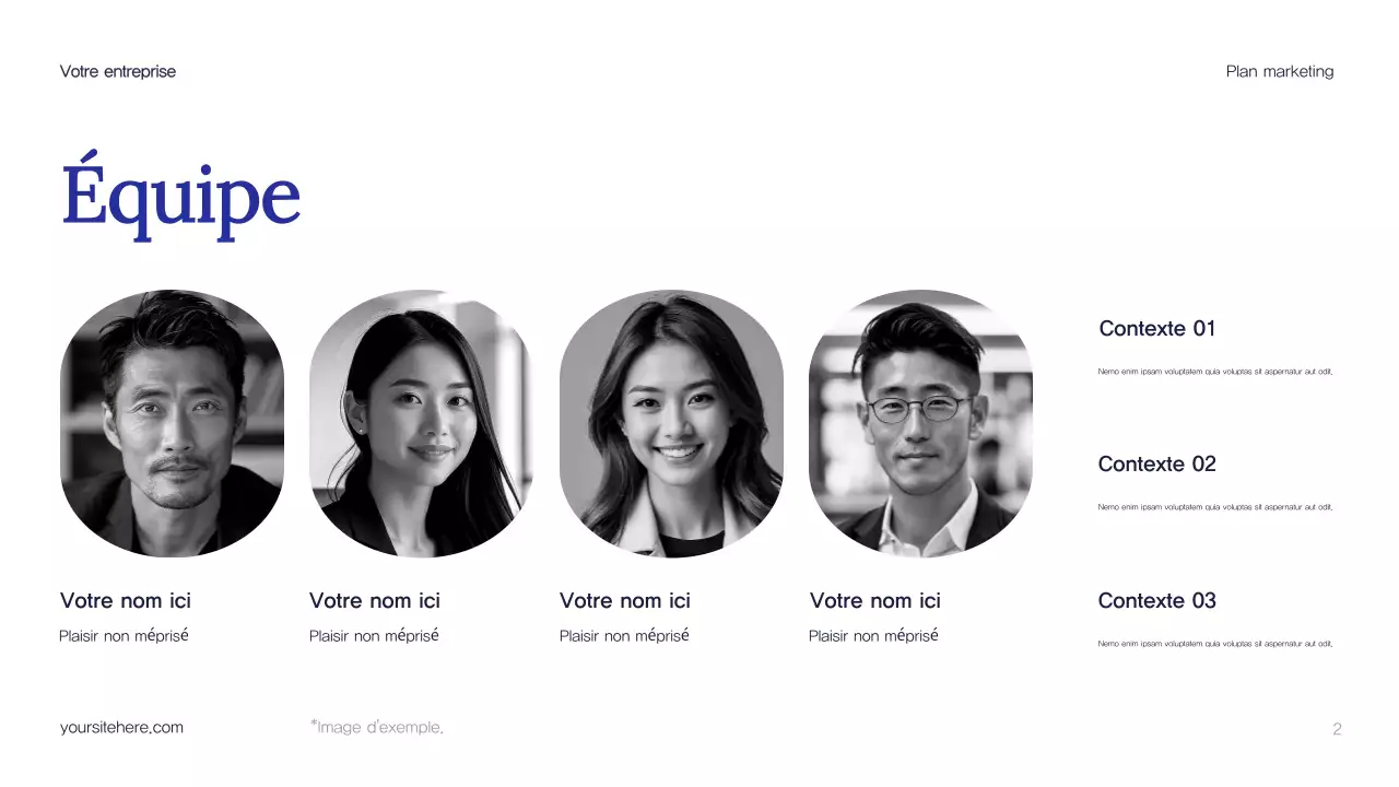 Plan de marketing de Blue Abstract