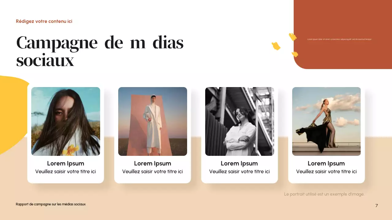 Rapport sur les médias sociaux d'Orange Modern