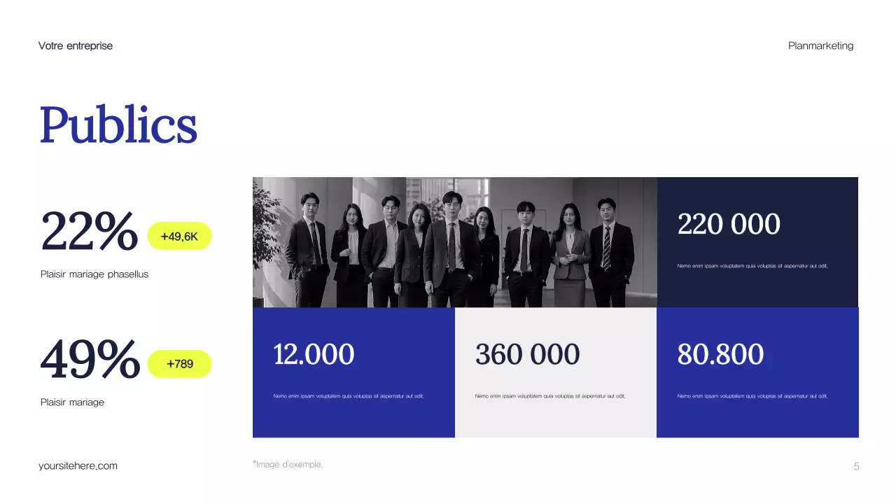 Plan de marketing de Blue Abstract