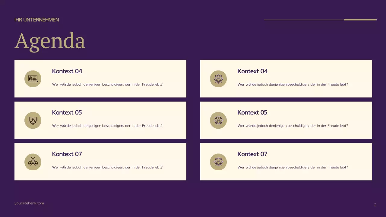 Lila Moderner Businessplan