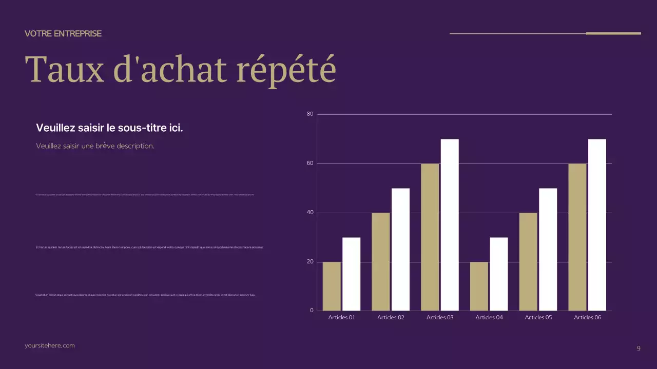 Plan d'affaires moderne pourpre