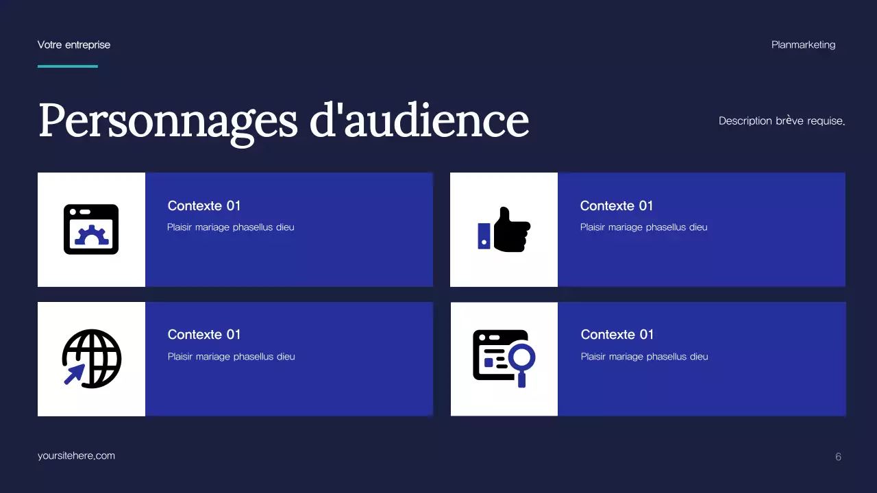 Plan de marketing de Blue Abstract