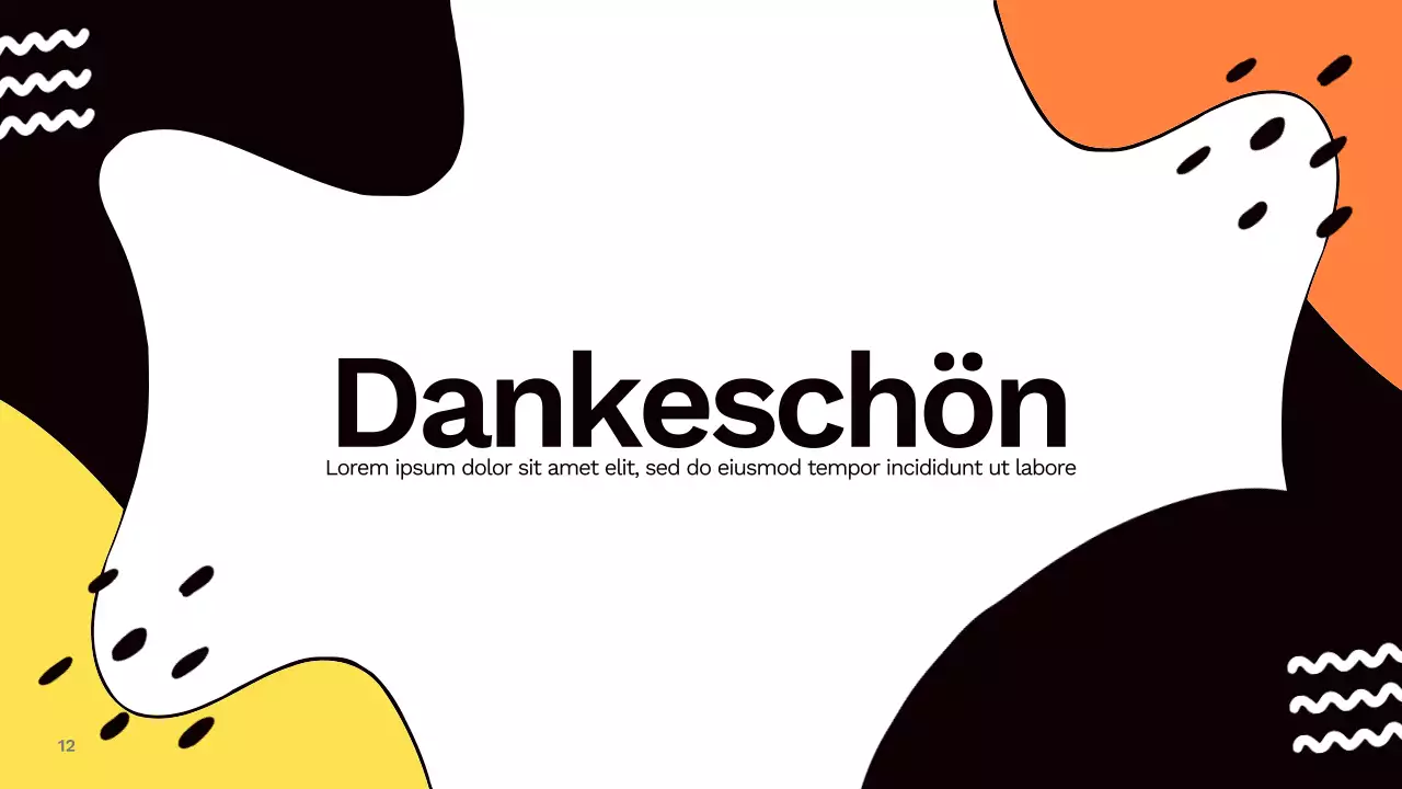 Bunter abstrakter Social-Media-Bericht