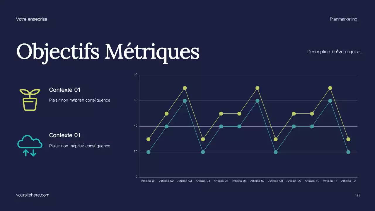 Plan de marketing de Blue Abstract