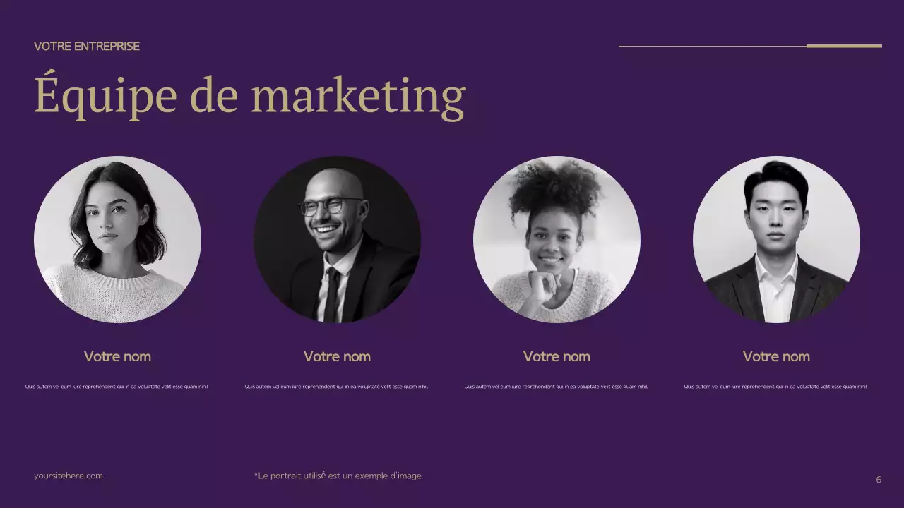 Plan d'affaires moderne pourpre