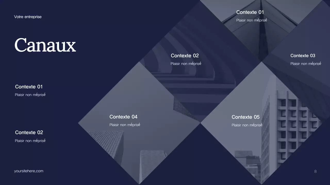 Plan de marketing de Blue Abstract