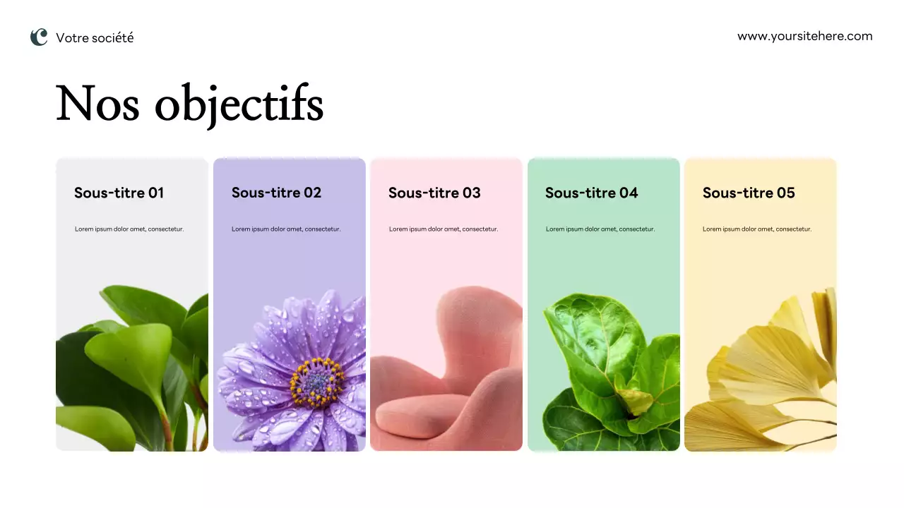 Plan de marketing moderne rose