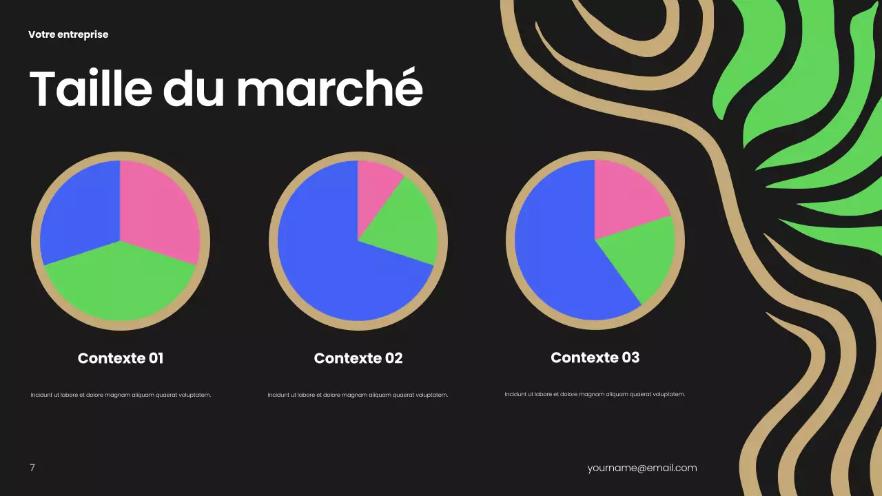 Plan d'affaires moderne noir