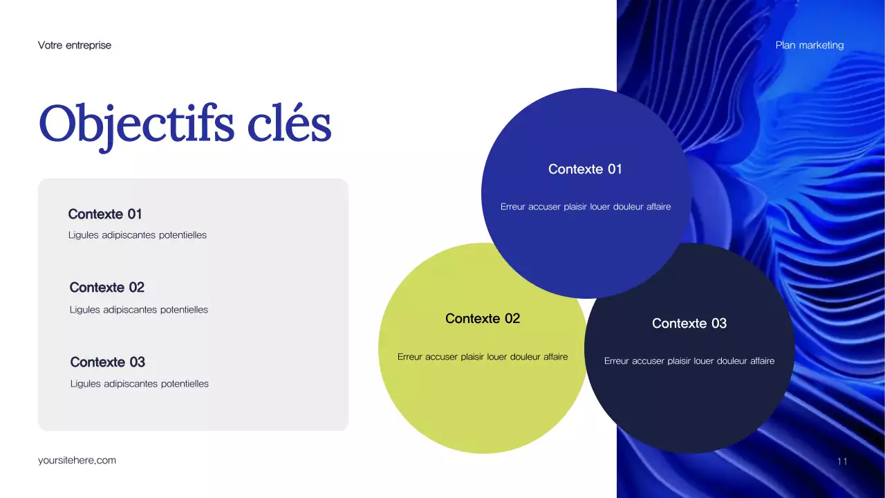 Plan de marketing de Blue Abstract