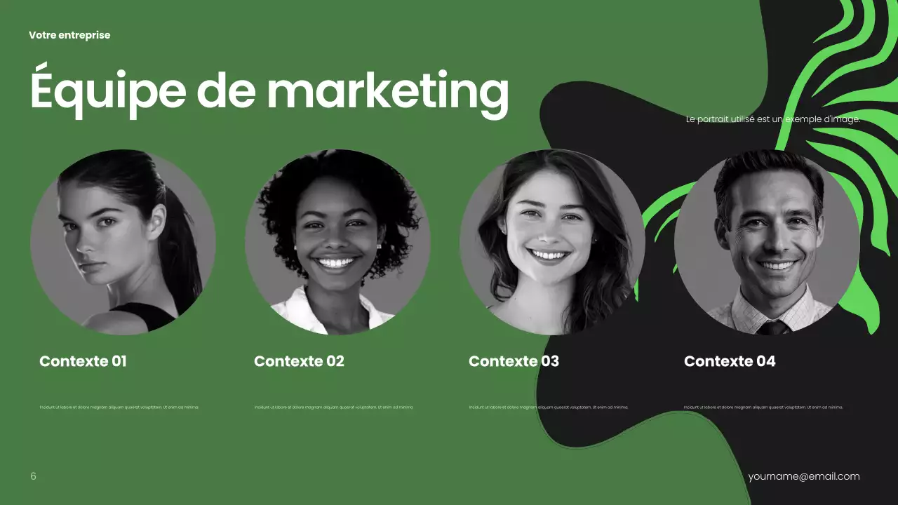 Plan d'affaires moderne noir