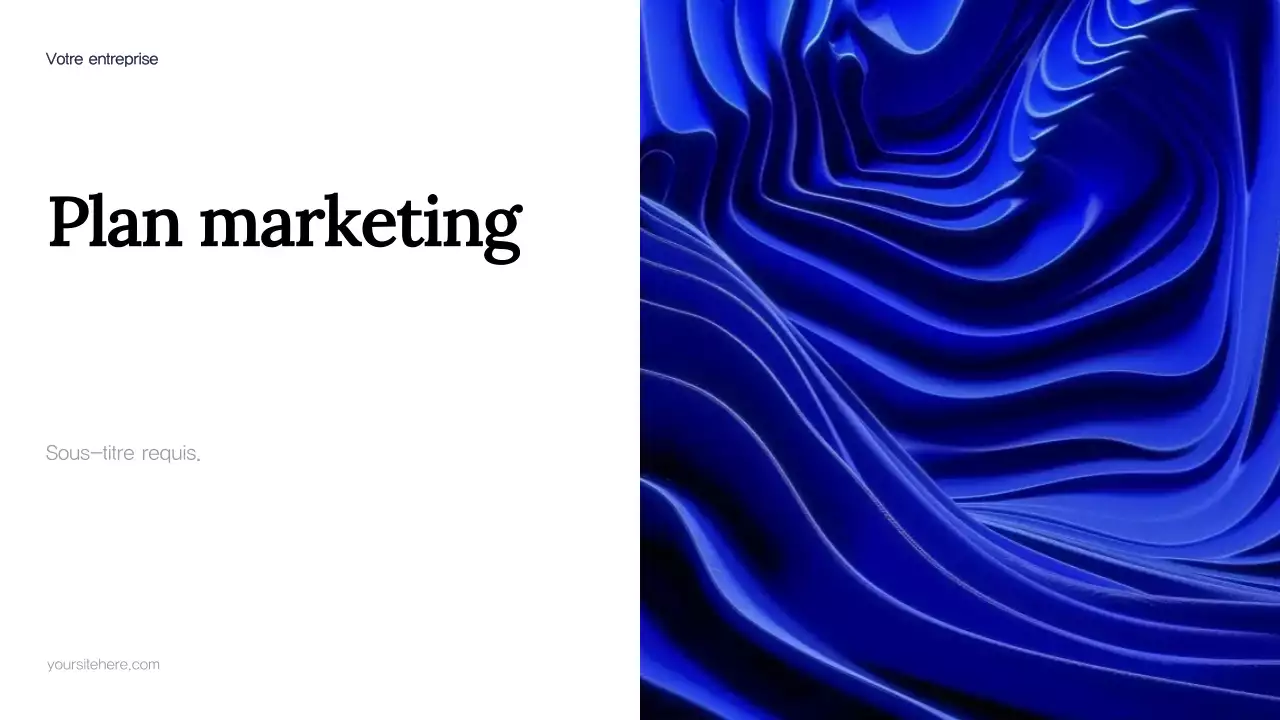 Plan de marketing de Blue Abstract
