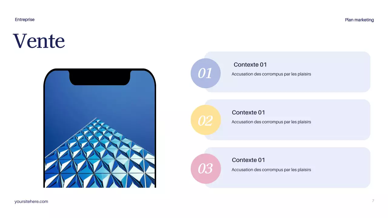 Document sur le plan de marketing moderne de la marine
