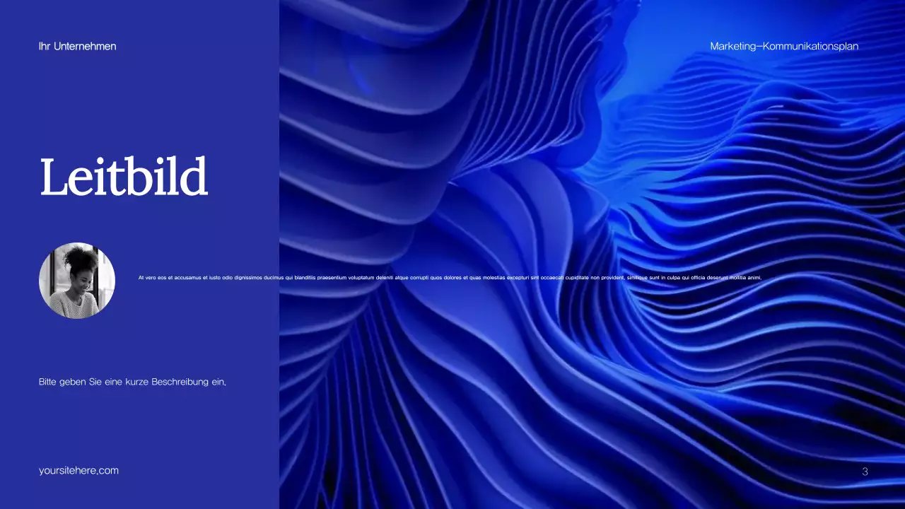 Blue Abstract Marketing Plan