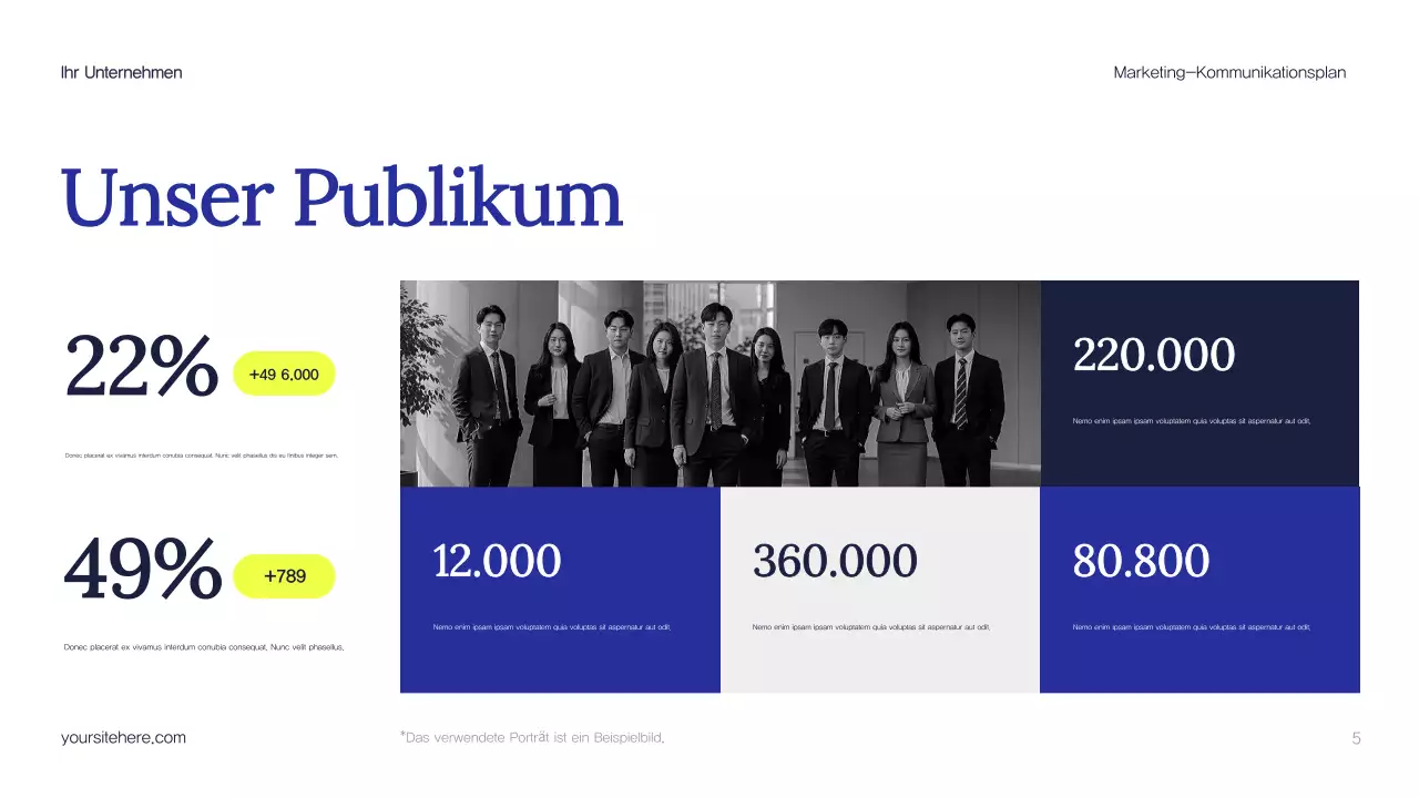 Blue Abstract Marketing Plan