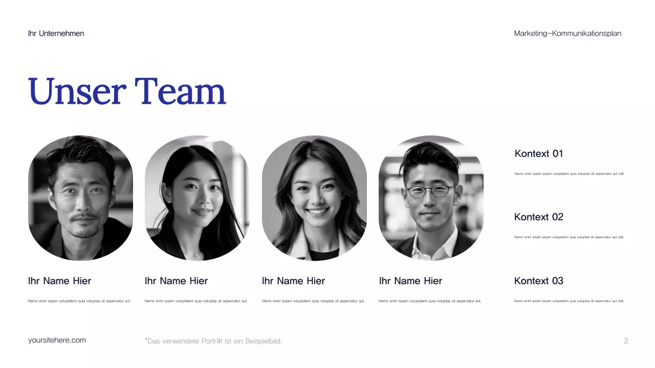 Blue Abstract Marketing Plan