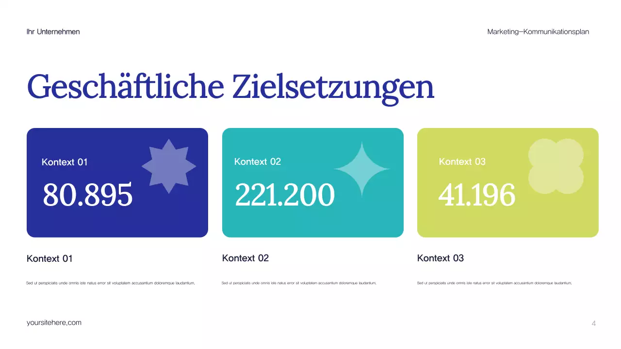 Blue Abstract Marketing Plan