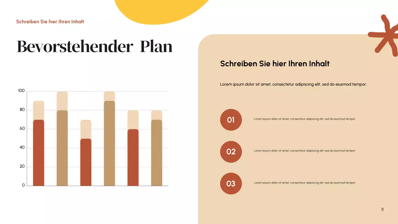 Orange Modern Social Media Bericht