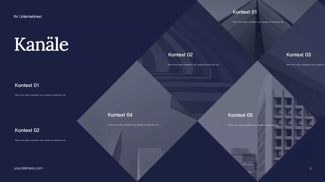 Blue Abstract Marketing Plan