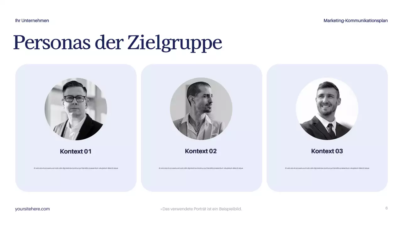 Navy Modern Marketing Plan Dokument