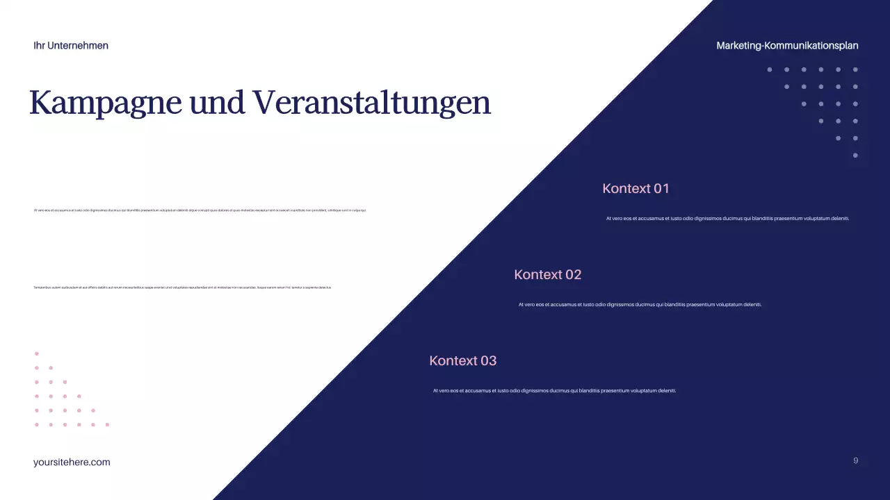 Navy Modern Marketing Plan Dokument