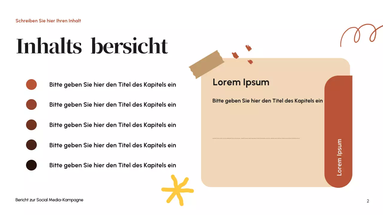 Orange Modern Social Media Bericht