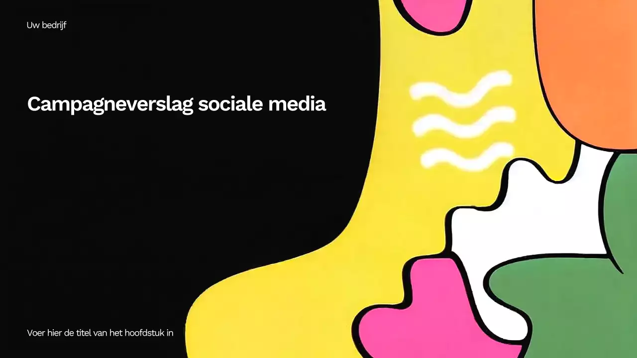 Kleurrijk Abstract Social Media Rapport